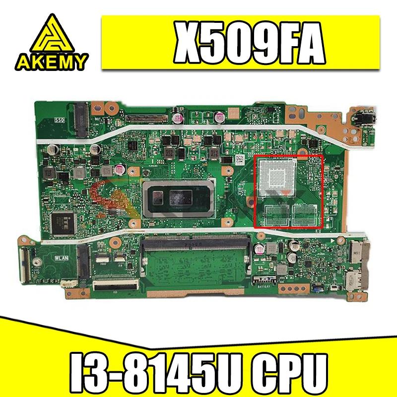 

Для ASUS Vivobook X509FA-EJ239T X509F X509FB X509FJ X509FL материнская плата Laotop X509FA оригинальная материнская плата w/ I3-8145U CPU тест ОК