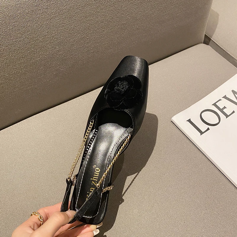 

Women Sandals Summer Slippers Fashion Ankle Strap Sandals Slides Female Square Toe Shoes For Woman Pumps Party Lady 2021