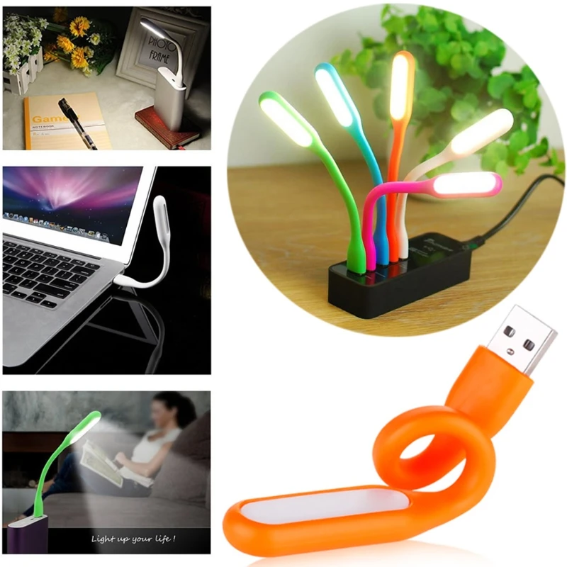 

New Flexible USB LED Light Mini Lamp for Computer Laptop Notebook PC Power Bank R2JF