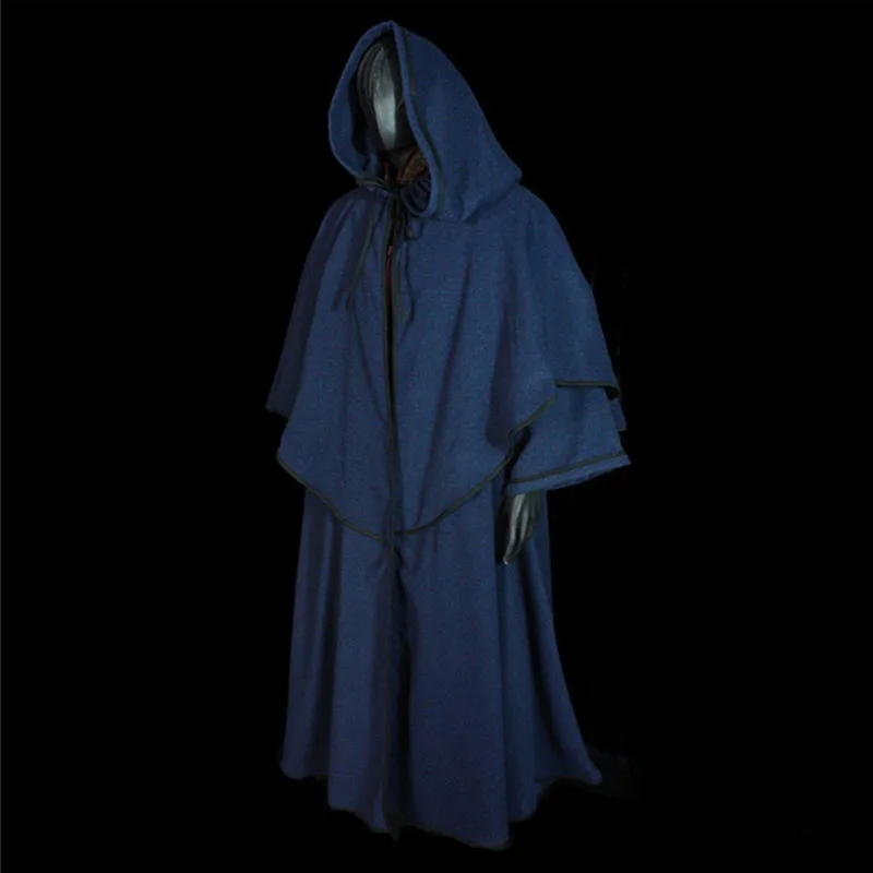 Унисекс косплей средневековый винтажный костюм монаха пастора ведьмы мужской