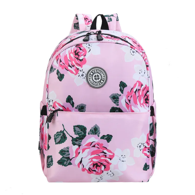 

Floral Print Mommy Bag For Baby Care Waterproof Multi-Layer Backpack Nursing Bag Outdoor Travel Maternity Diaper Bag 33*23*17CM
