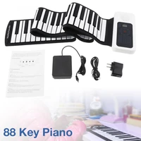 88 keys usb midi roll up piano built in speaker electronic portable silicone flexible finger keyboard musical instruments