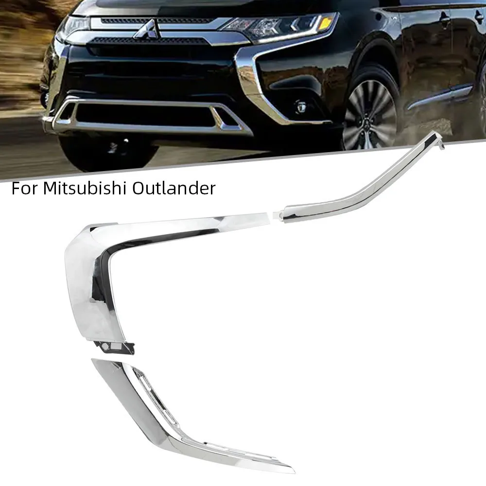 Передний бампер хромированная молдинговая полоса для Mitsubishi Outlander 2016-2019