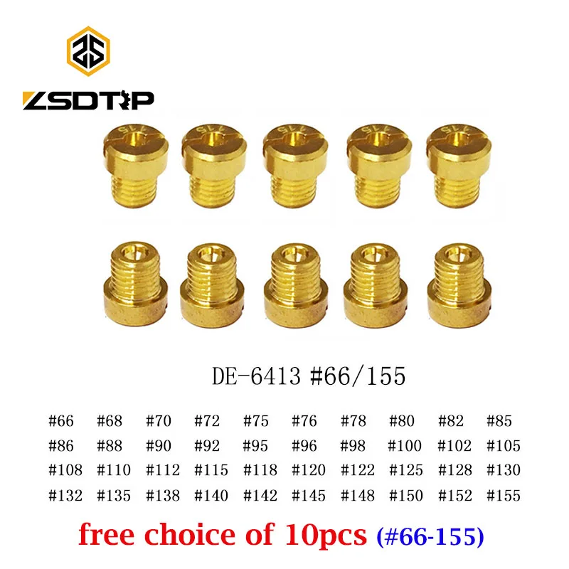 ZSDTRP 10 шт. карбюратор основной струи 6 мм резьба для Dellorto PHBH PHBL PHBN PHBE PHBR Carb Форсунка