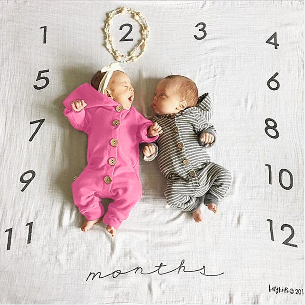 Комбинезон с капюшоном и длинными рукавами для маленьких девочек мальчиков