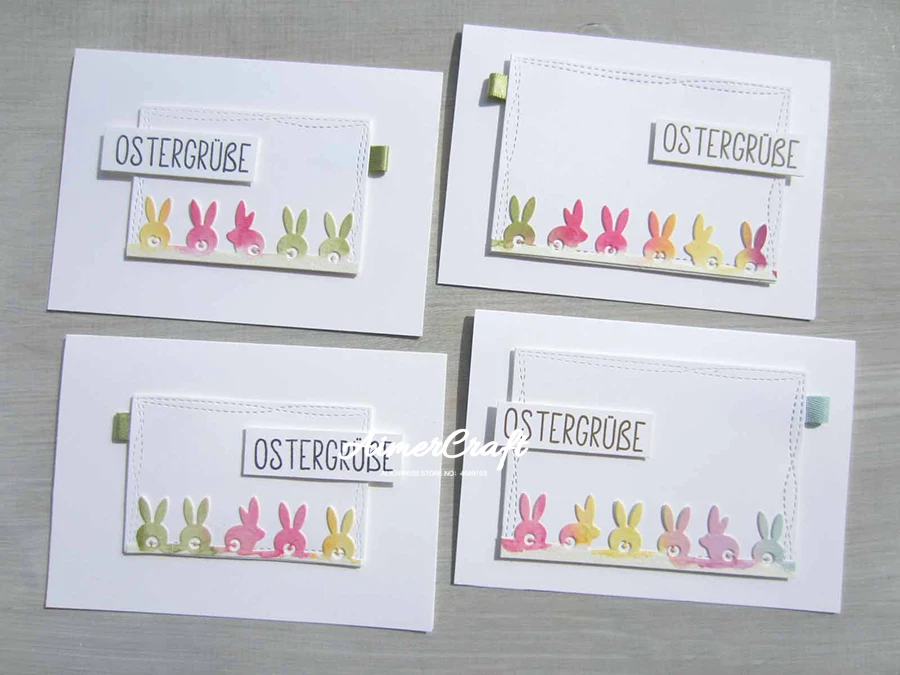 Металлические вырубные штампы в виде кролика и животного зеркальные