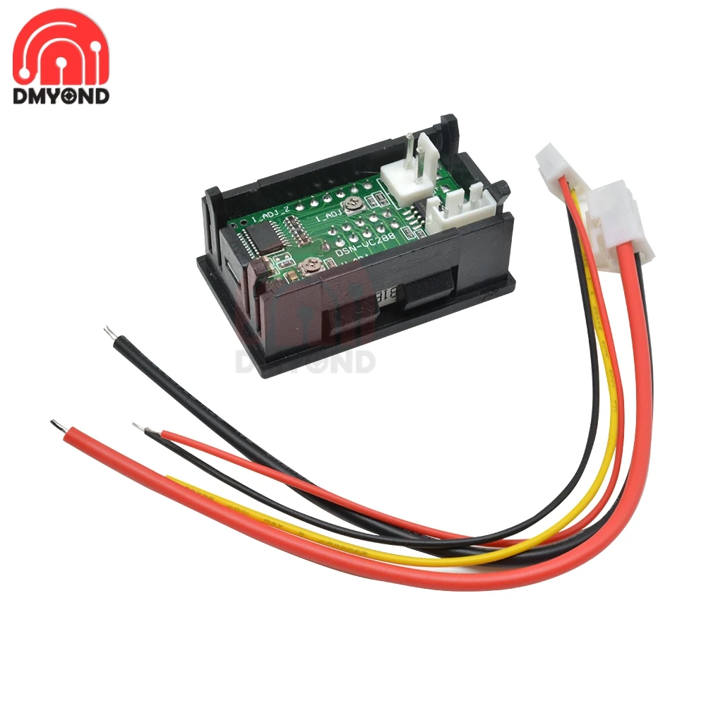 Мини 0 28 дюймов DC0-100V 100A светодиодный цифровой вольтметр Амперметр постоянного