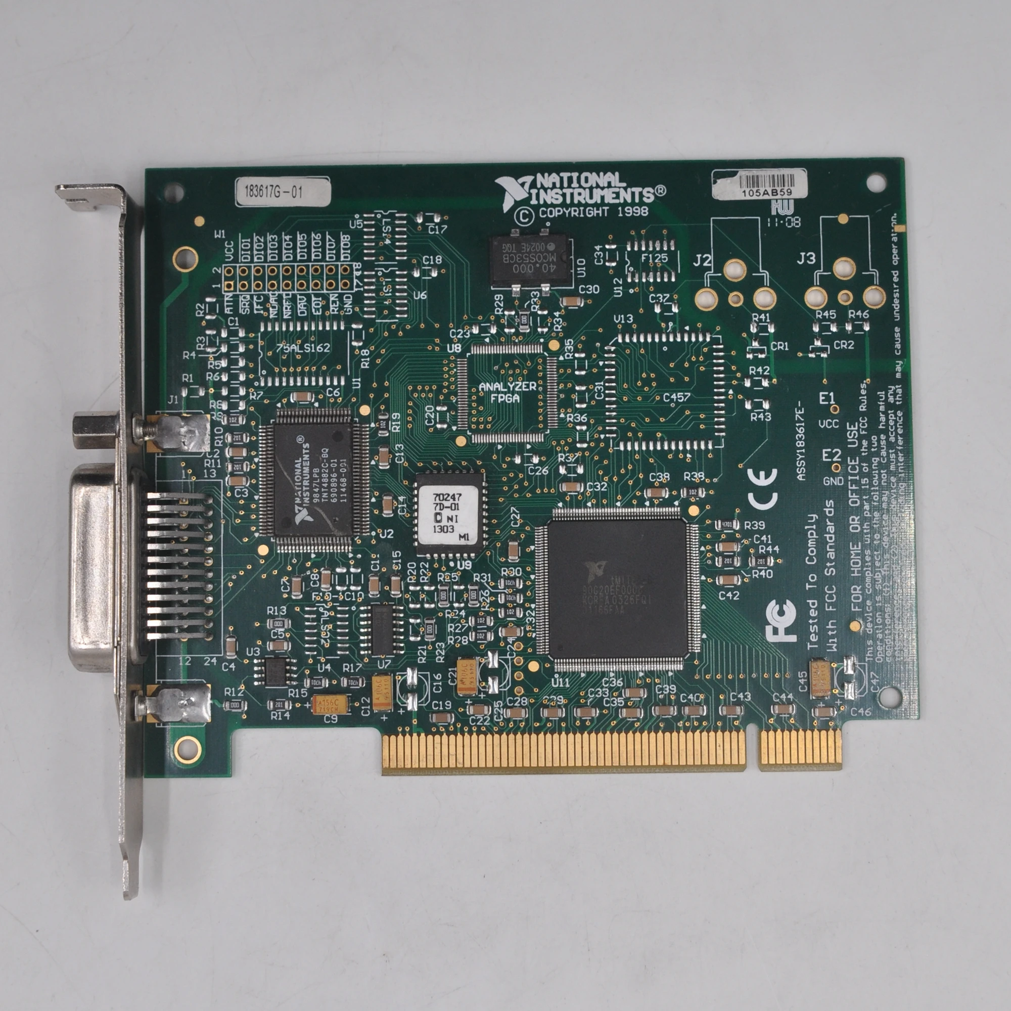 American genuine NATIONAL INSTRUMENTS NI GPIB large card PCI-GPIB 183617G-01 1998