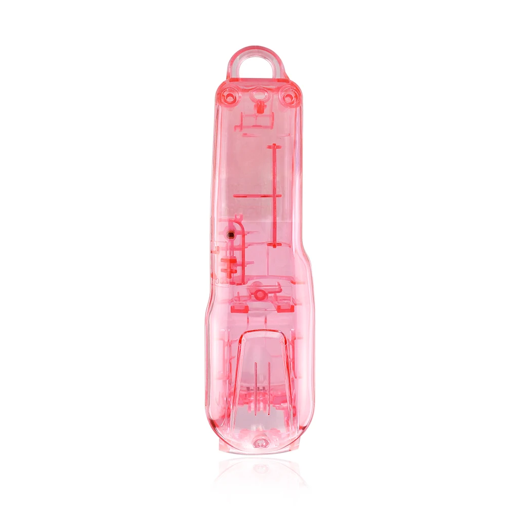 Transparent pink Парикмахерской, 7 цветов, прозрачный машинка для стрижки крышка ПК Материал изменение оболочки триммер спереди Нижняя крышка инструмент Аксессуары - Цвет: Transparent pink