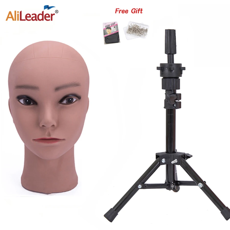 

Mini Wig Stand 64Cm Tripod Stand For Wig Mannequin Head Stand Holder Hairdressing Mannequin Stand Wig Display Stand Adjustable