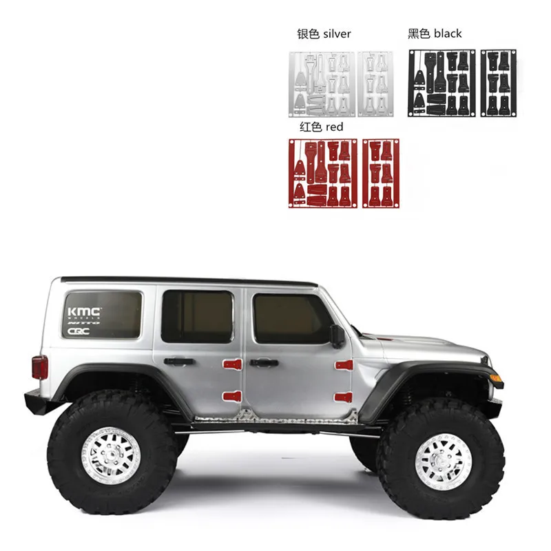 

DJ RC Cars Parts 1/10 Climbing Car Metal Hinge AXIAL SCX10 III JEEP Wrangler Tailgate Door Cover Hinge Update Accessories