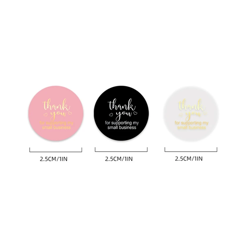 1500 Pieces Of 1 Inch (Approximately 2.5Cm) Christmas Day Decoration Thankyou Color Hot Stamping Sticker Label | Дом и сад