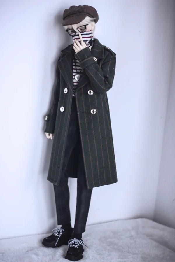 Кукольное пальто BJD размер 1/3 1/4 1/6 MSD модное двубортное в стиле joy с желтыми