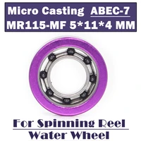 mr115 mf micro casting bearing 5114 mm 1 pc abec 7 for spinning reel water wheel bearings mr115 drum bearing