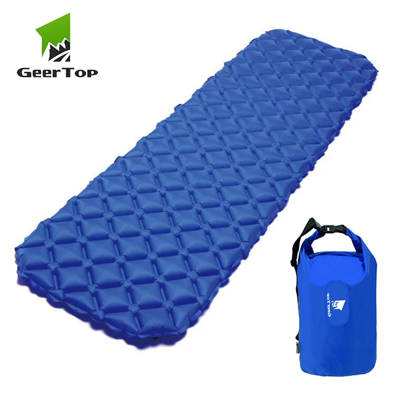 GeerTop Сверхлегкий походный коврик подушка кровать с подушкой сухой мешок насос