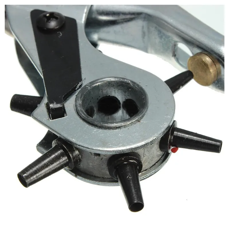 2-4 5 мм Вращающийся 6 Трубок Тяжелый кожаный ремень дырокол инструмент