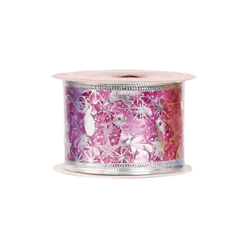 Бронзирующие музыкальные ноты Рождественская лента подарочная украшение для