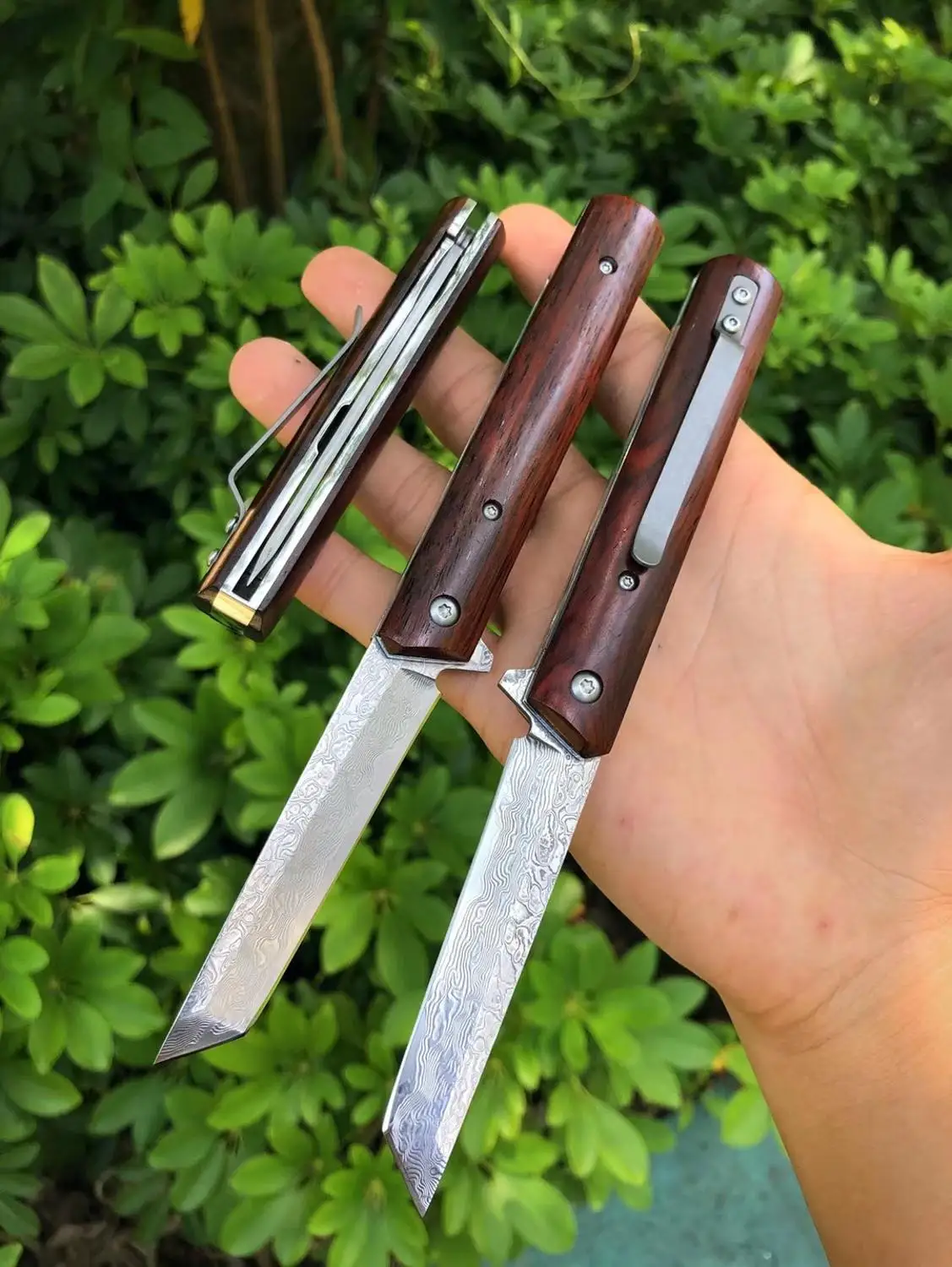 Бесплатная доставка острый инструмент из дамасской стали для кемпинга складной