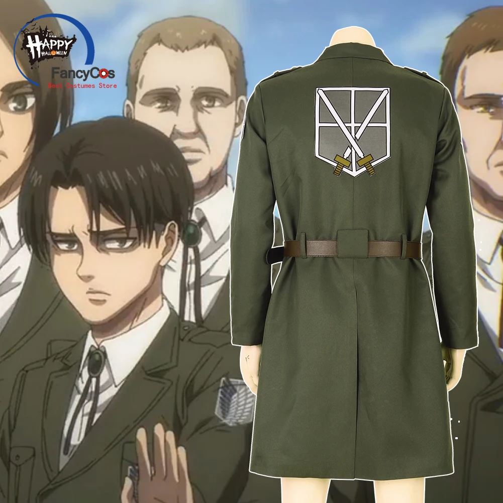 Chaqueta de Anime Attack on Titan para la temporada Final, chaqueta del Cuerpo de Entrenamiento Shingeki no Kyojin, disfraz de Eren Jaeger para Cosplay japonés