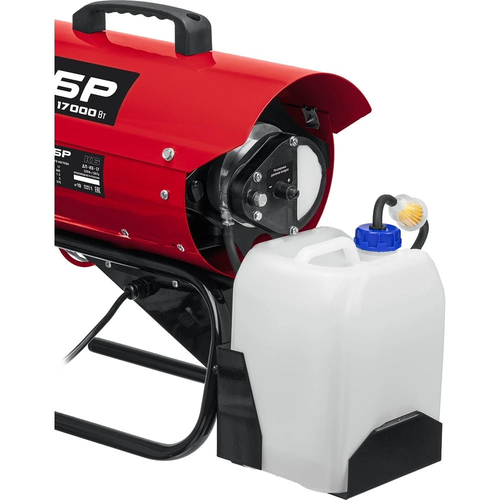 Дизельная тепловая пушка непрямой нагрев 17 кВт ЗУБР ДП-К6-17 | Бытовая техника