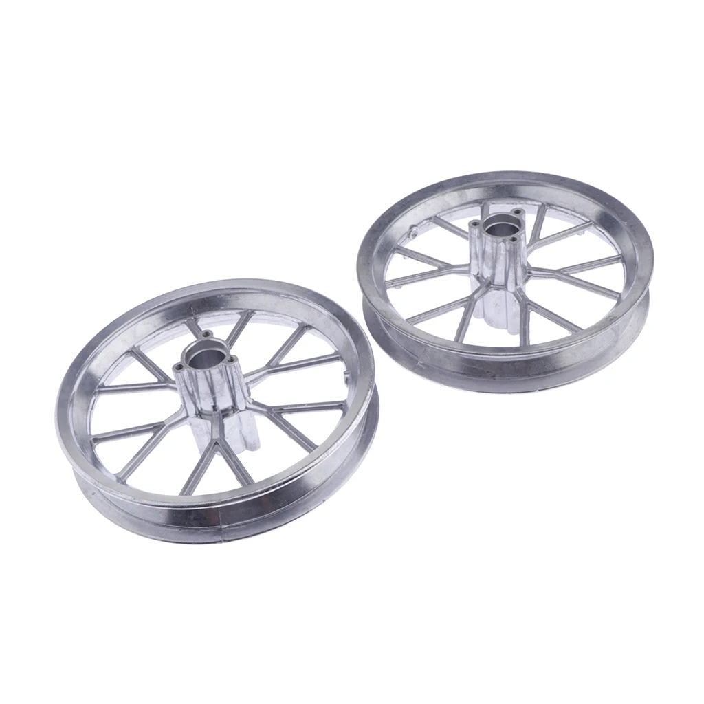 

1 Pair Front Rear 12 1/2 x 2.75 Tire Wheel Rim Replacement for 49cc Mini Moto Pocket Dirt Bike, Silver