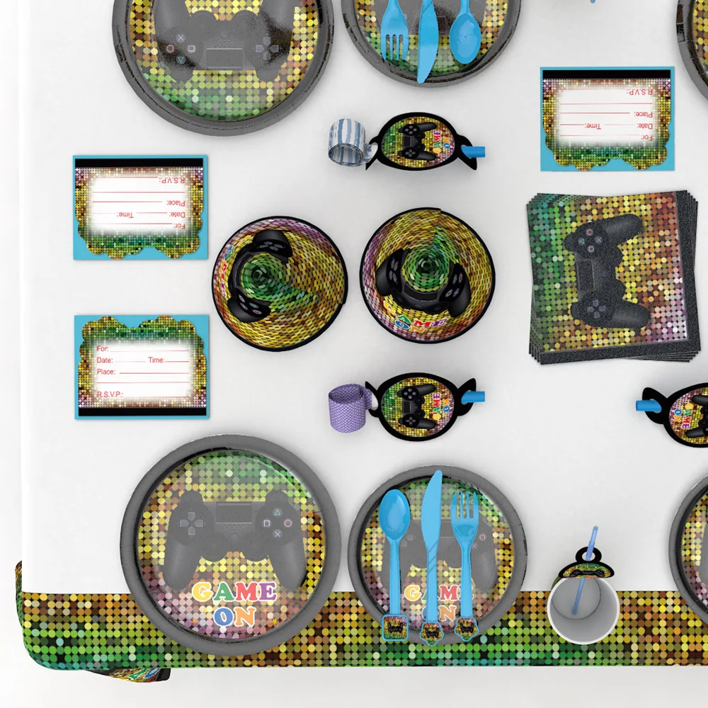 Вечерние принадлежности детское мультяшное постельное белье день рождения игра