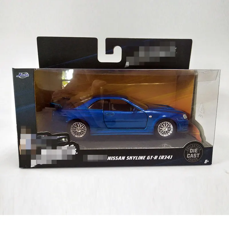 JADA 1/32 масштаб Плимут GTX, тойота Супра, ниссан R34, Dodge зарядное устройство, HONDA S2000, Mitsubishi Eclipse литая металлическая модель автомобиля игрушка