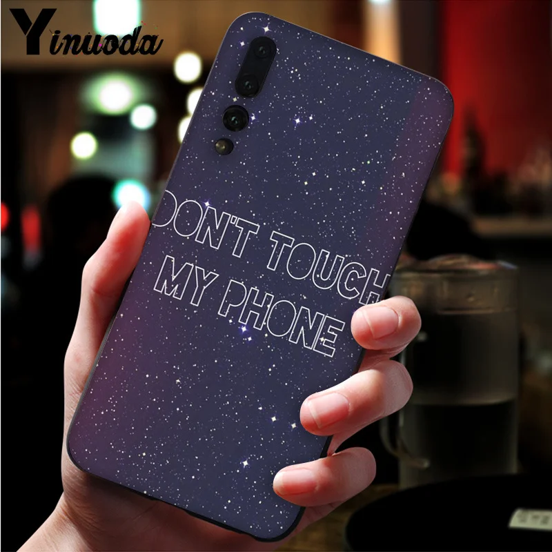 Чехол для телефона Yinuoda Do Not Touch My Phone Coque чехол Huawei P20 Pro P10 Plus P9 Mate 10 Lite чехлы