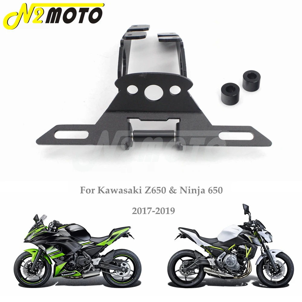 

Motorcycle Tail Tidy Number Plate Bracket Fender Eliminator License Plate Frame Bracket For Kawasaki Ninja 650 Z650 2017-2019