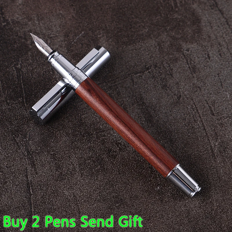 011 Fountain Pen Новое поступление палисандр шариковая ручка офисная Высокое качество Бизнес подарок ручка для письма купить 2 ручки отправить подарок - Цвет: 011 Fountain Pen