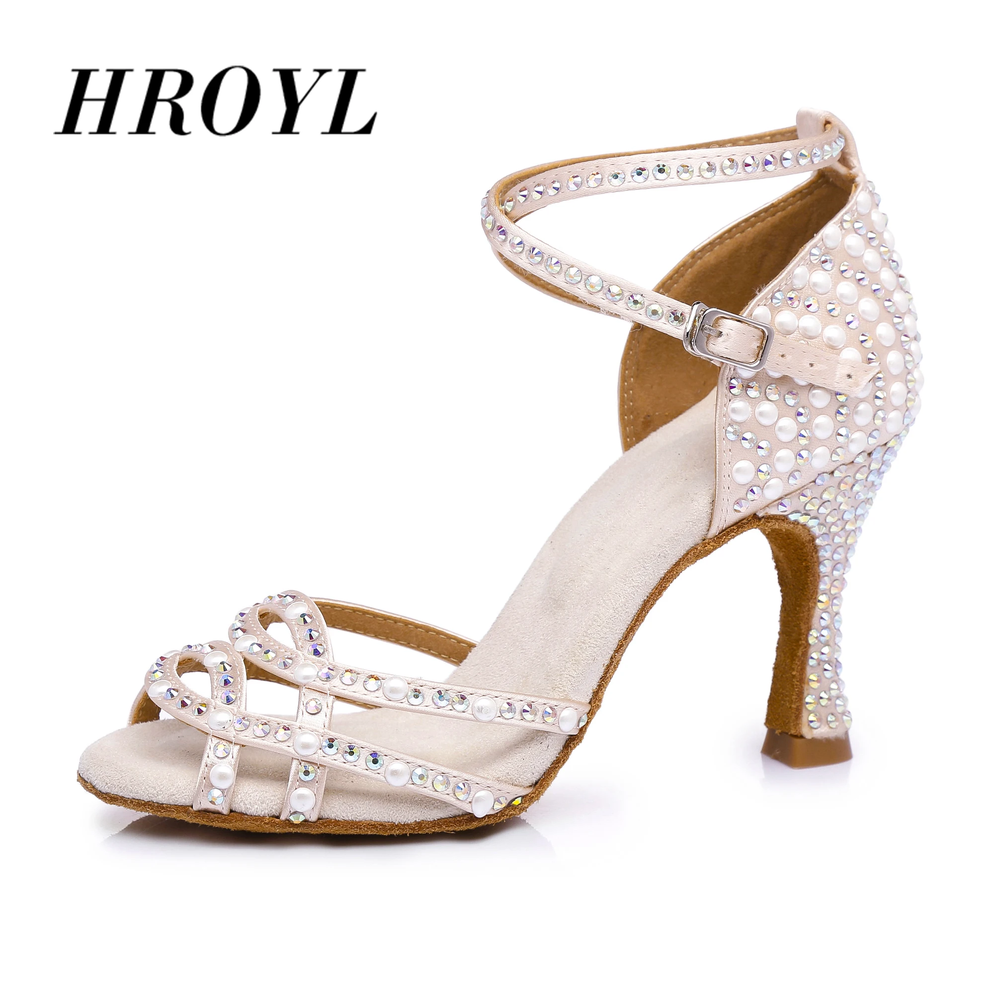

New women's girls ladys Latin Dance Shoes Ballroom indoor tango salsa Rhinestone Dancing Shoes high heel wholesale Hot sale