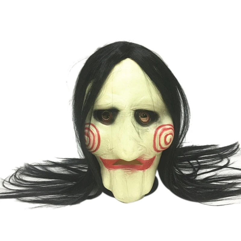 Halloween Party Full Mask Jigsaw Puppet Masks Scary Prop Unisex Cosplay Movie Saw Chainsaw Massacre Latex | Дом и сад