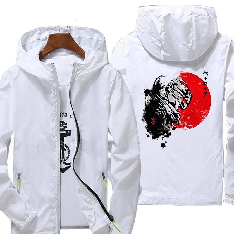 

Graphic Aniem Berserk Breathable Casual Jacket Sports Hoodie Outwear Clothes Drying Coat Camping Hunting Hiking Hooded Leisure