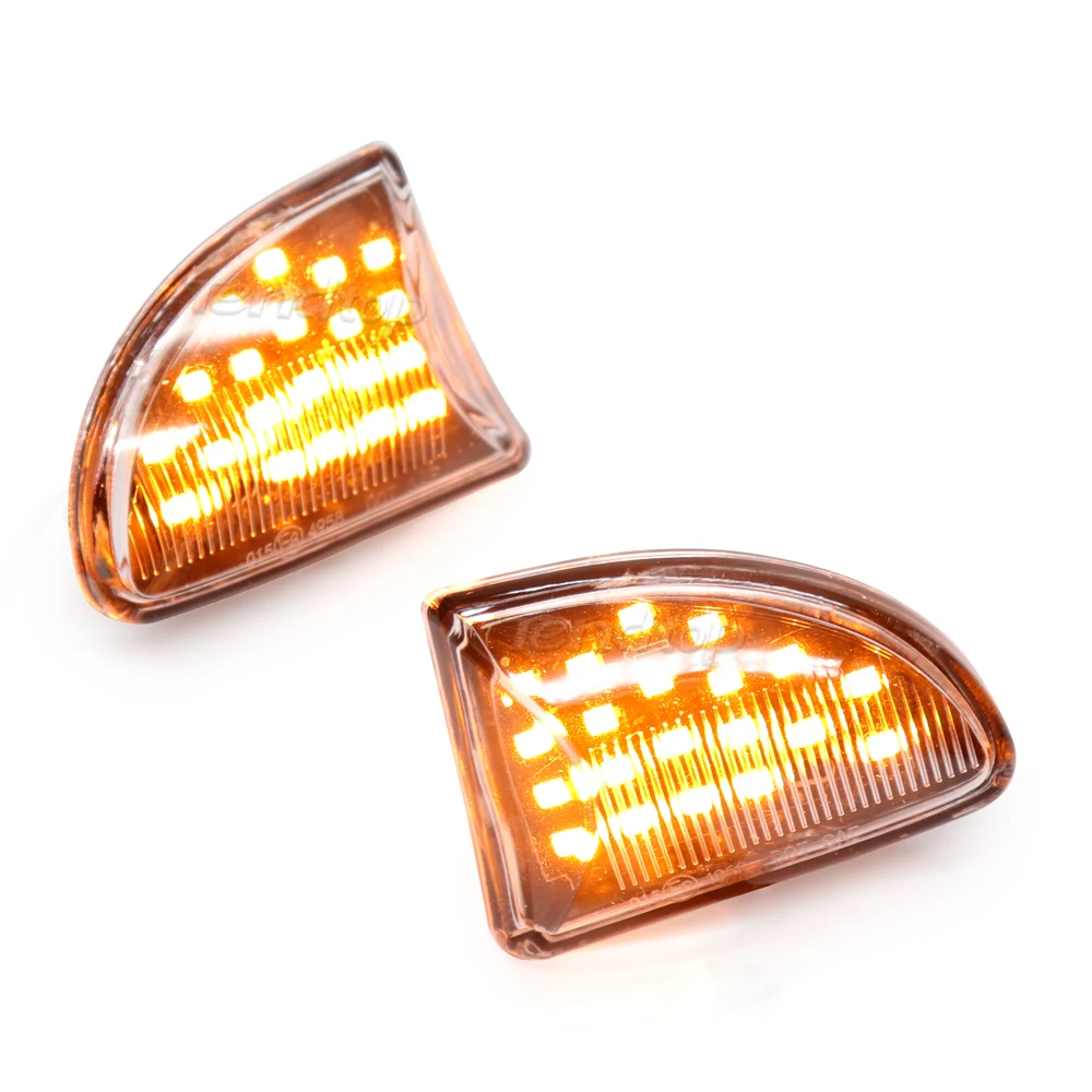 

2Pcs For Mercedes Benz Smart Fortwo W451 Coupe Cabrio Scroll Dynamic LED Turn Signal Light Sequential Blinker Side Marker Lamp