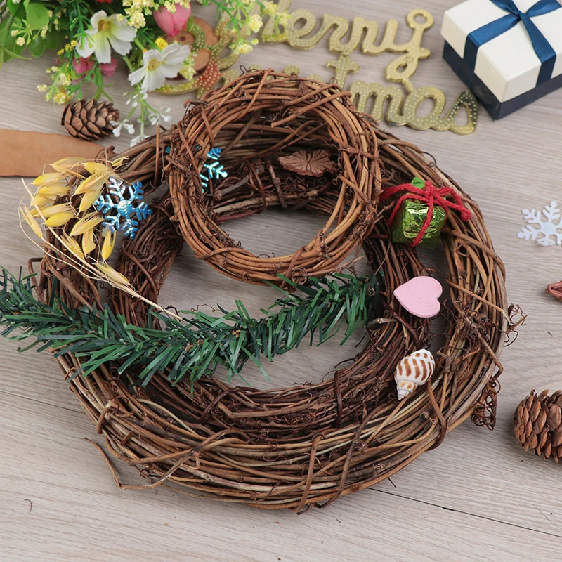 10/20 см натуральные сухие цветы из ротанга искусственный созданный вручную венок