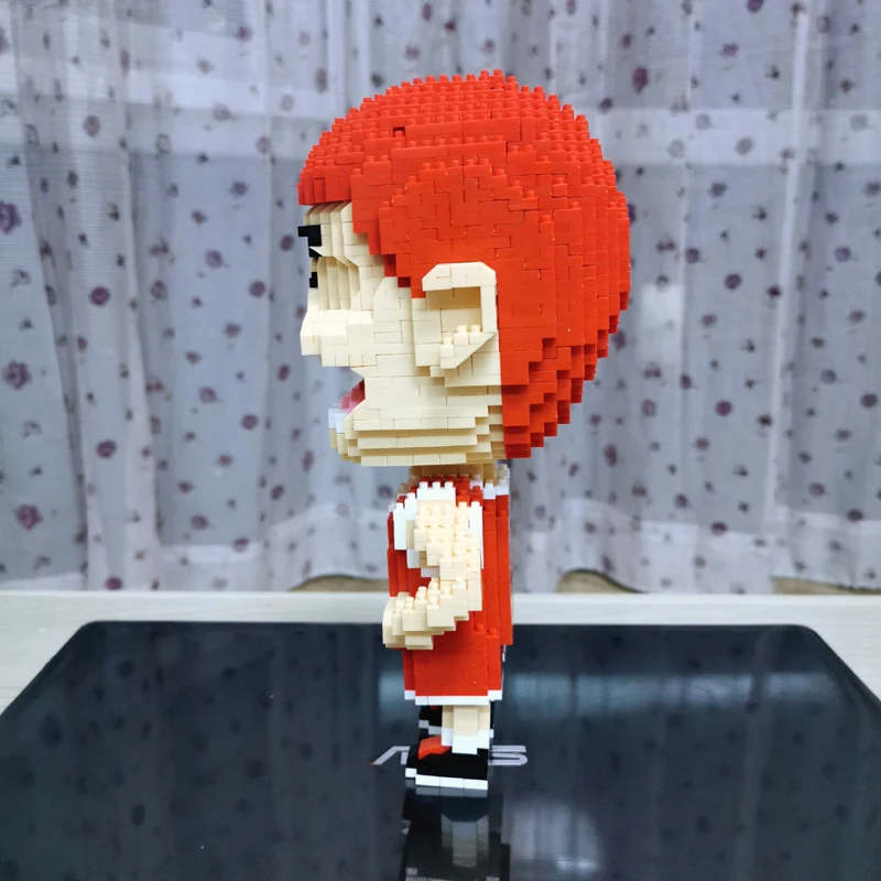 Hsanhe аниме Slam Dunk Hanamichi Sakuragi баскетбольный плеер 3D модель DIY Мини Алмазные Блоки