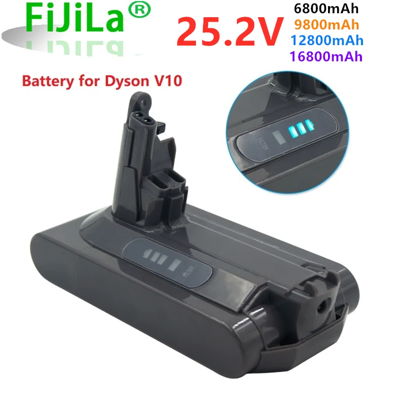 

Литиевая аккумуляторная батарея Nieuwe 25,2 в 16800 мАч для Dyson Stofzuiger V10, аккумулятор Absolute SV12 V10 Pluizige V10, мотоголовка