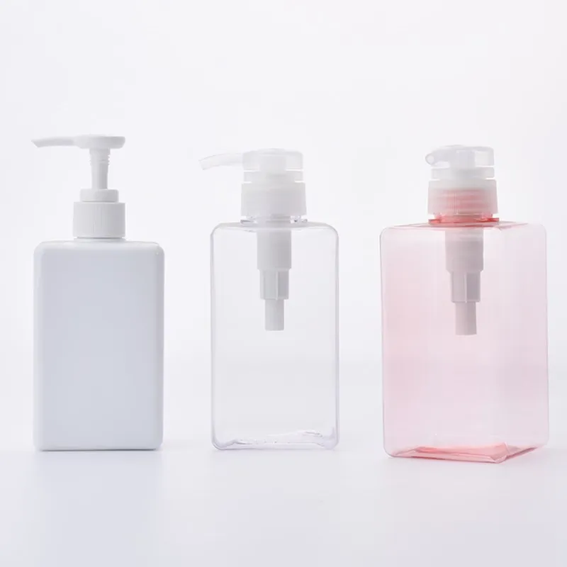 Портативный диспенсер для мыла Ванная комната квадратная Прозрачный флакон