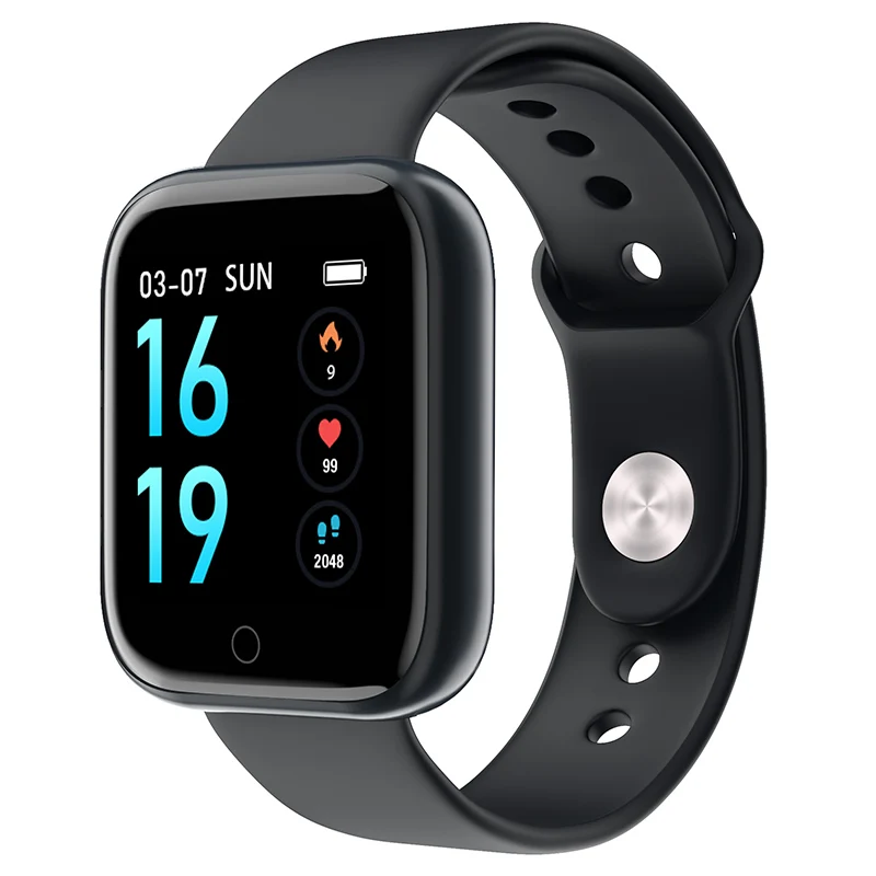 MKSQ8-Black MKS Smartwatch IP67 водонепроницаемые носимые устройства Bluetooth Шагомер монитор сердечного ритма цветной дисплей умные часы для Android/IOS - Цвет: MKSQ8-Black