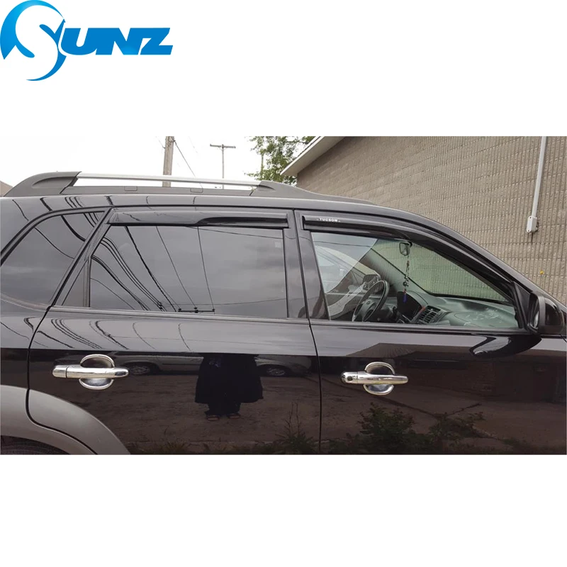 Дефлектор бокового окна для HYUNDAI TUCSON 2005 2006 2007 2008 2009 2010 2011 2012 2013 козырек от солнца Козырьки навесы гвардии SUNZ