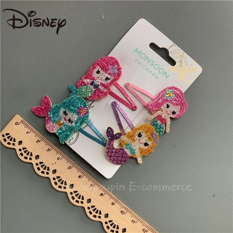 

Disney Fishtail Barrettes Side Clip Girl Cute Japanese Sweet Hair Pin Word Clip Korean Simple All-Match Bang Clip