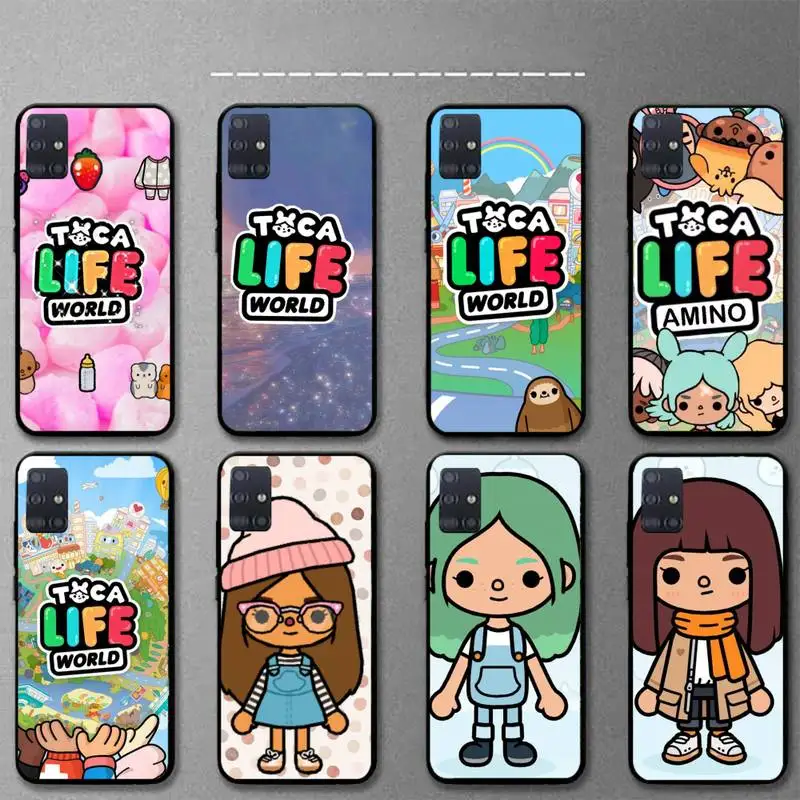 

Toca Boca Toca Life World game Phone Case For Samsung A20E A32 A31 A21 A12 A11 A02 A71 A51 A20S A70 A50S soft Cover Fundas