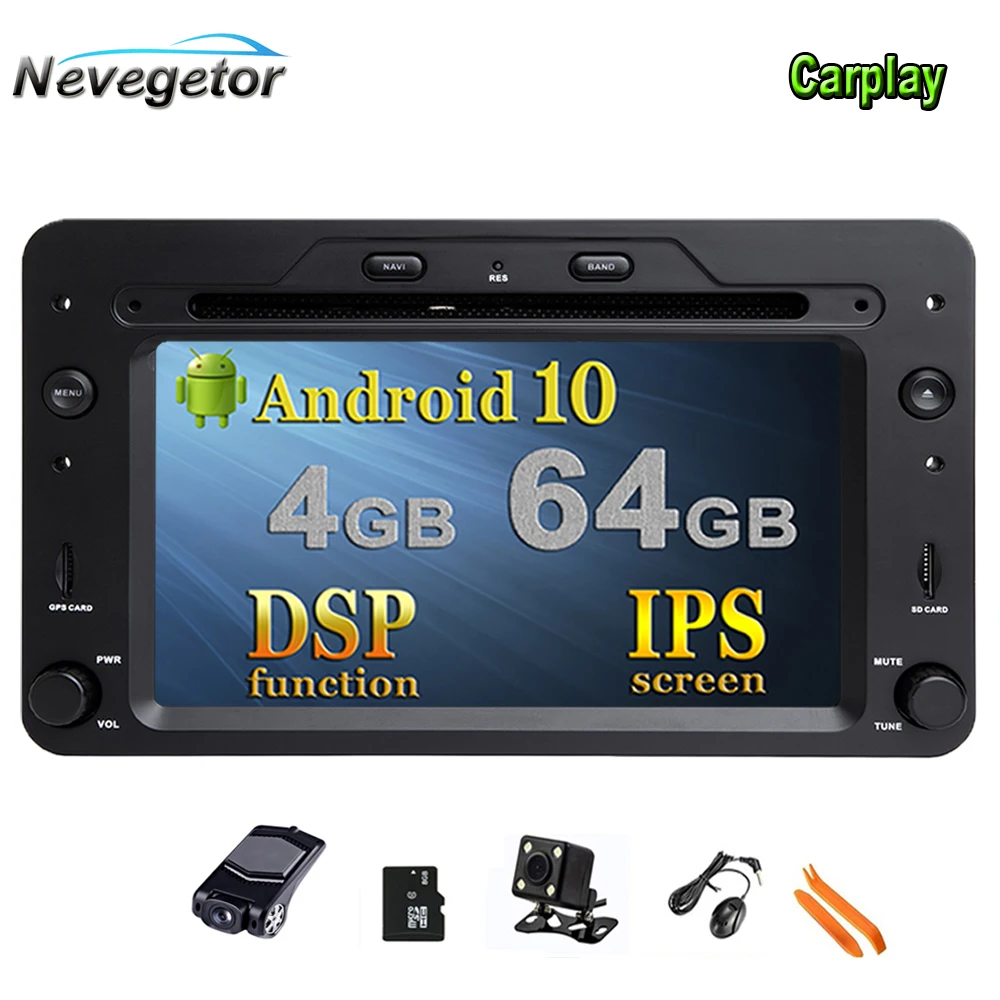 DSP 4G 64G Android 10 автомобильный DVD GPS для Alfa Romeo Spider 159 Brera Sportwagon Радио Стерео