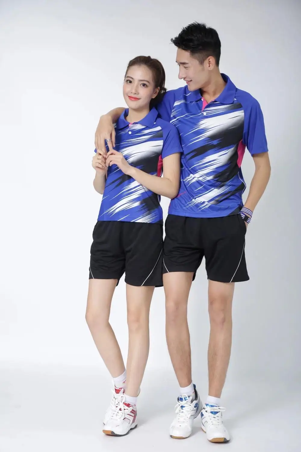 Новые быстросохнущие рубашки для бадминтона мужские/женские теннисные