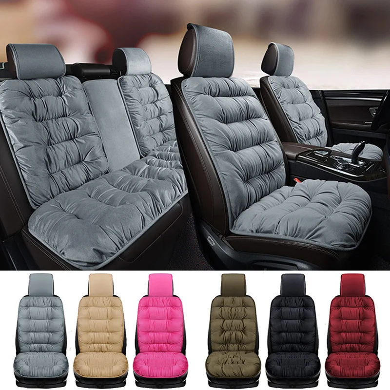 

Car Seat Cover Keep Warm in Winter Slip-resistant Not Moves Flocking Cloth Car Seat Cushion for Cadillac XTS M10 X35