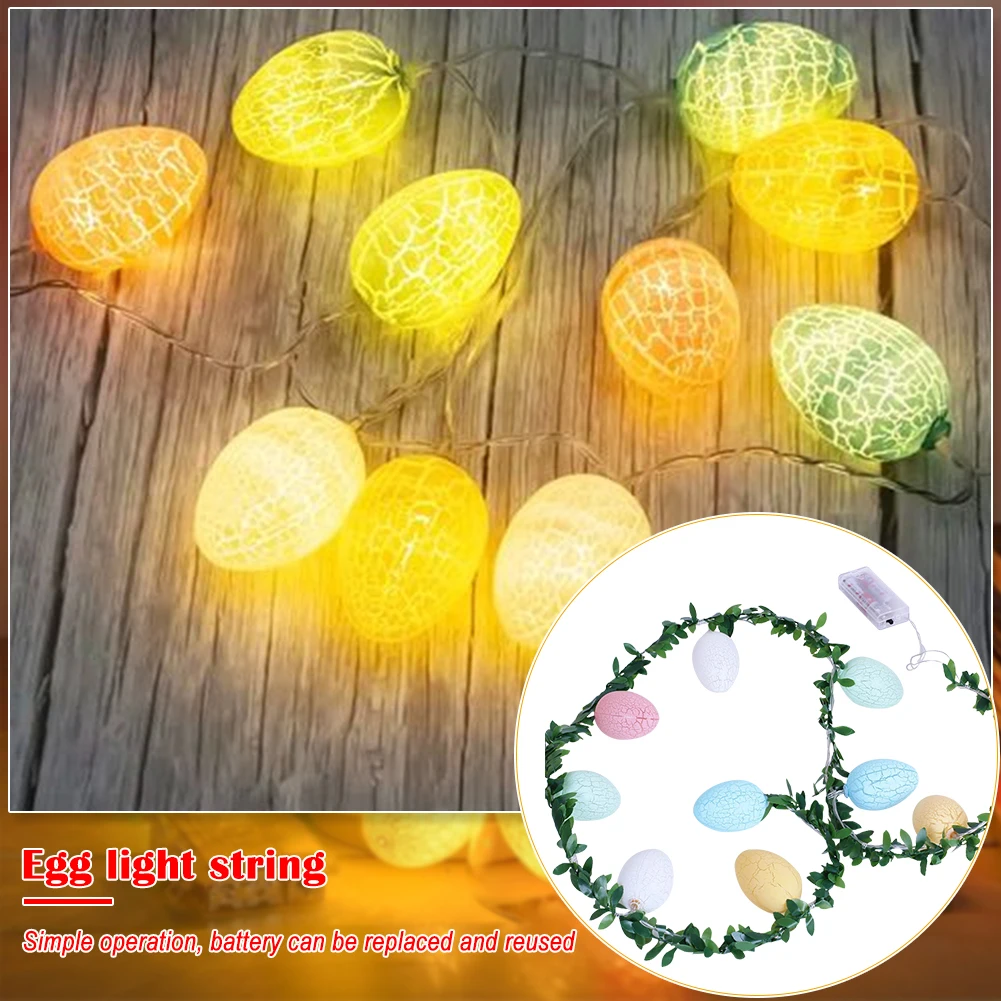 

Оригинальные светодиодные светильники с трещинами, работасветодиодный от батарейки, сказочные светильники для Пасхальной вечеринки, укра...