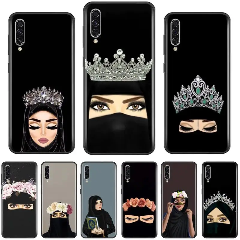 Чехол для телефона с рисунком женщины в хиджабе Samsung Galaxy A 3 6 7 8 10 21 01 11 31 91 10S 20S 30S 50S