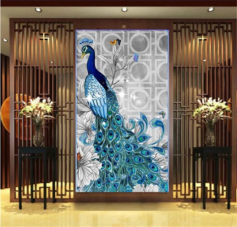 Набор для алмазной вышивки Павлин 30 х40 см | Дом и сад