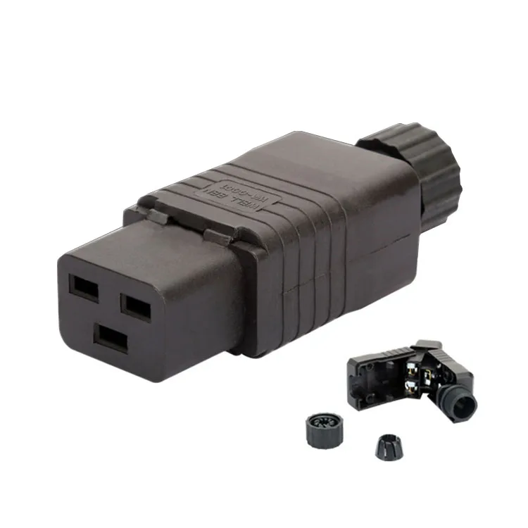 IEC320-C19 C20 гнездо 16A 110-250 В PDU/UPS съемный повторно Собранный шнур питания C19 розетка