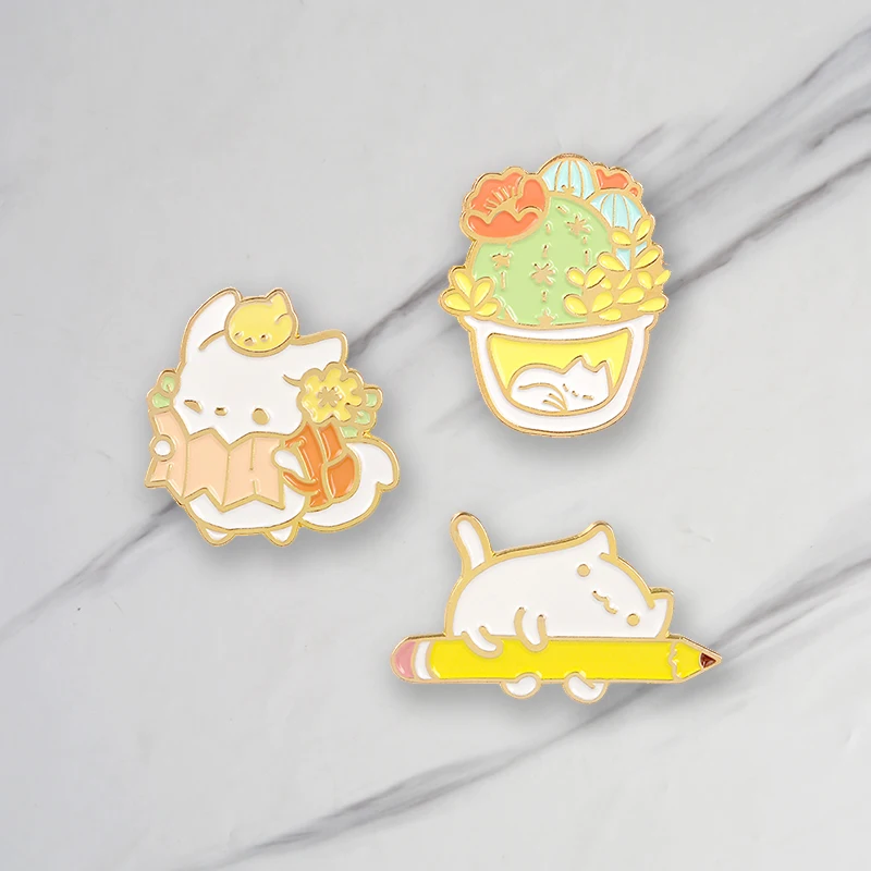 Цветные эмалированные Броши пчела Бабочка Медведь люди заколки джинсовая одежда